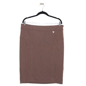 Tory Burch Brown Knit Pencil Skirt Knee Length Skirt Size XL
